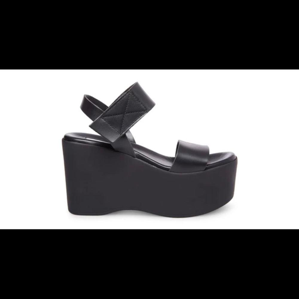 Steve Madden Julianna Black Platform Sandal